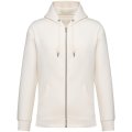 Heren Hooded Sweater Full Zip Native Spirit NS402 Ivory